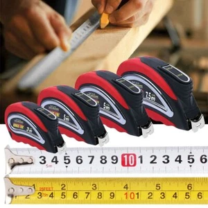 Lock Inch Metric Tape Measure Measuring Steel Tape 3/5/7.5m Steel Tape Measure - Picture 1 of 14