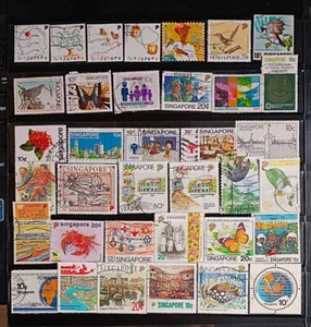 SINGAPORE 1963-OGGI LOTTO FRANCOBOLLI COMMEMORATIVI USATI IN OTTIME CONDIZIONI SGC18 - Foto 1 di 2