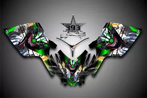 Arctic Cat M7 M8 M1000 Crossfire 05-11 Graphics Decal Wrap kit Evil Joker Green - Picture 1 of 1