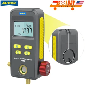 Digitales Kältemanometer HVAC Kältemittel Vakuum Tester Krümmer Messgerät - Bild 1 von 21