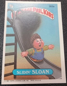 1987 Garbage Pail Kids Original Series 9 (GPK-OS9) #363a Slidin' Sloan - Bild 1 von 2