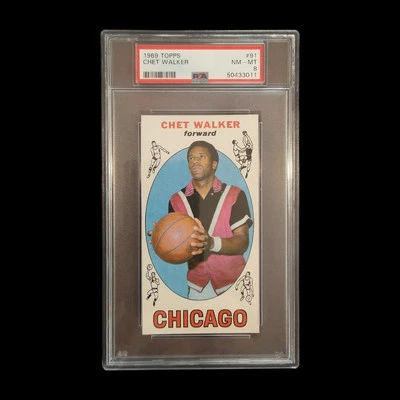 1969 Topps Chet Walker #91 PSA 8 - Image 1 of 2