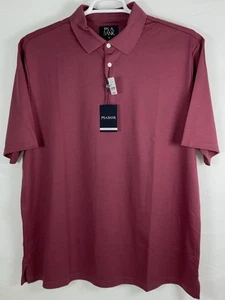 NWT Men’s Jos. A. Bank Comfort Stretch Traditional Fit Polo Shirt Burgundy XL - Picture 1 of 7
