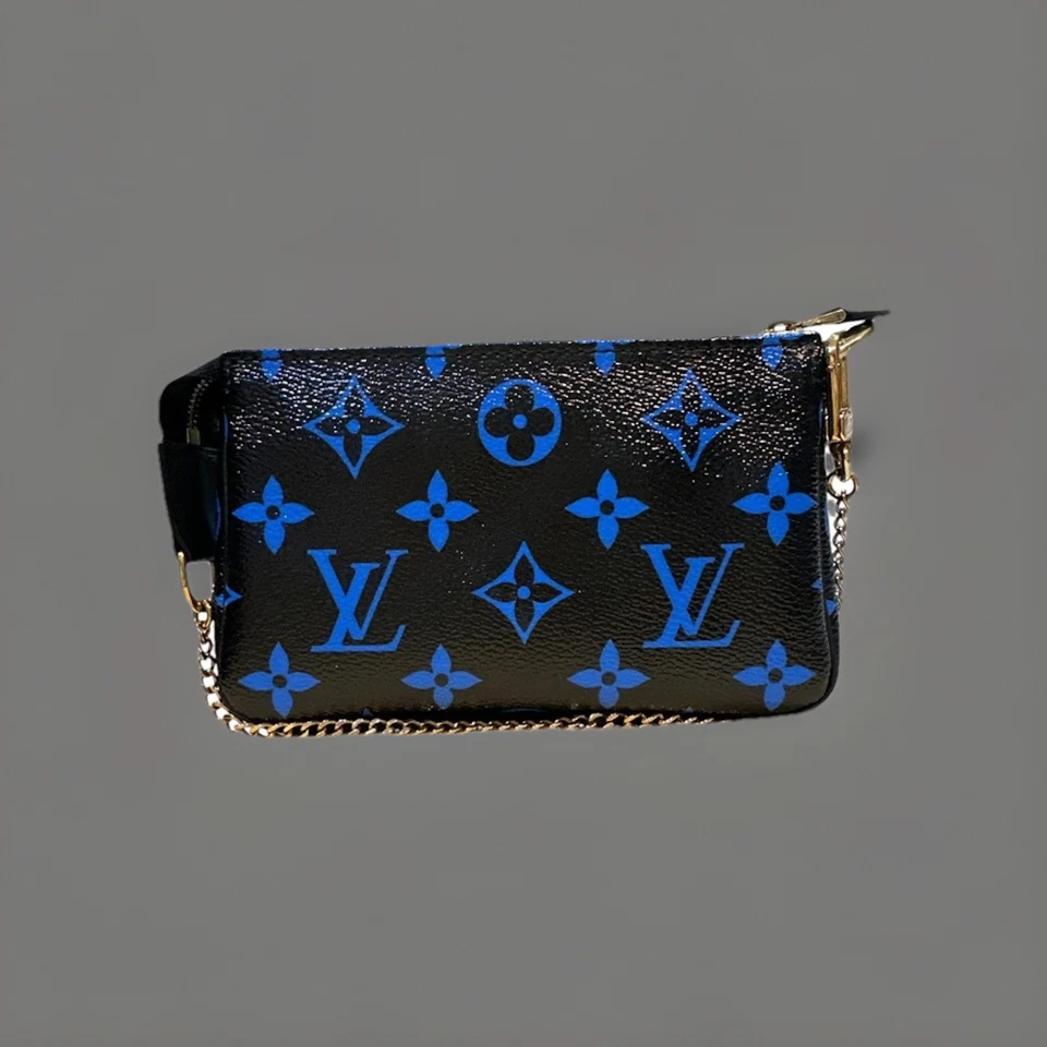 Louis Vuitton Pochette Accesorios Mini Azul Monograma-raro Foto 1 de 4