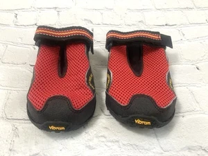 Vibram Ruffwear Grip Trex Dog Boots Set of 2 Booties Red/Black Vibram Large - Picture 1 of 7