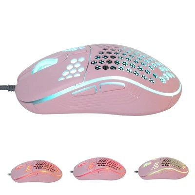Wired Mouse 4‑Speed Dpi Adjustable Hollow Rgb Lighting Effect Gaming Lapto BUU - Image 1 of 4