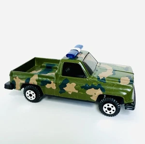 Vintage Yatming 1990 Chevy C/K Camo Pickup Truck Rare Original Army Police 1/64 - Picture 1 of 6