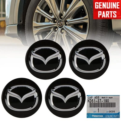  Cover Wheel Center Cap Hub 4 PCs For Mazda 3 5 6 CX-5 CX-9 2013-2016 - Image 1 of 4