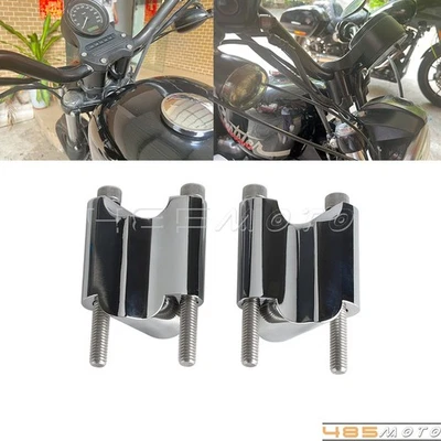 Elevador de manillar de 1"" para Harley Forty-Eight XL1200X 2010-2018 extensión de elevación de 2" Foto 1 de 4