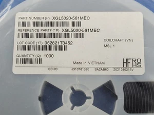 (25 PCS) XGL5020-561MEC COILCRAFT FIXED INDUCTOR 0.56UH SMD ROHS - Picture 1 of 2