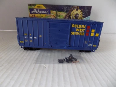 40FT. HI-CUBE BOX CAR FOR; GOLDEN WEST SERVICEBY ATHEARN HO SCALE FREIGHT CAR PO - Image 1 of 4