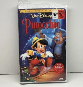 Pinocchio - New Sealed! VHS Disney 1999 Tape Special 60th Anniversary Edition - Picture 1 of 14