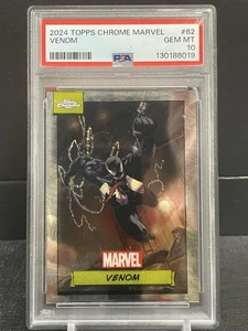 2024 TOPPS CHROME MARVEL VENOM PSA 10 - Picture 1 of 2