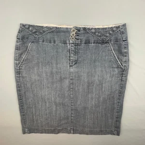 Falda lápiz vaquera One5One XL | Cintura elástica | Azul Jean abertura espalda modesta - Imagen 1 de 9