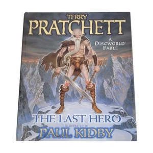 Terry Pratchett A Discworld Fable - The Last Hero Hardback Book First Edition - Picture 1 of 6