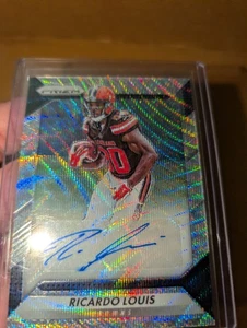 2019 Prizm Ricardo Lewis Blue Wave Auto /149 Cleveland Browns RC Rookie☝️BROWNS! - Picture 1 of 5