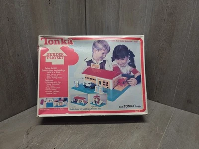 Vintage Tonka Builder Playset 5051 Shell Estação de Serviço, Lavagem de Carro 1979 - Imagem 1 de 4