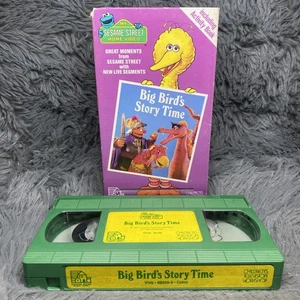 My Sesame Street Home Video Big Bird's Story Time VHS 1987 Cartoon Green Tape - Picture 1 of 8