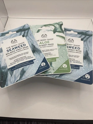 The Body Shop Sheet Mask X 3 See Description  D6 - Image 1 of 4