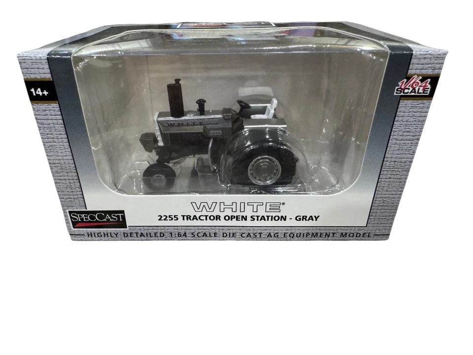 SpecCast WHITE 2255 Tractor Open Station Gray 1/64 SCT 974 - Image 1 of 1