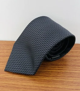 Burton Men’s Formal Neck Tie 3” Wide Charcoal Grey Metallic Look VGC! - Picture 1 of 3