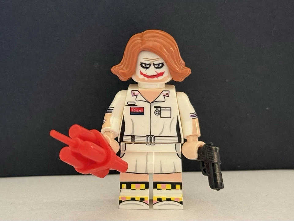 LEGO Batman Joker медсестра минифигурка заказ подушечка напечатана - Изображение 1 из 3