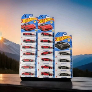 2025 Hot Wheels Ferrari SF90 Stradale Red & Gray Lot Of 18 New Model #191 Exotic - Picture 1 of 9