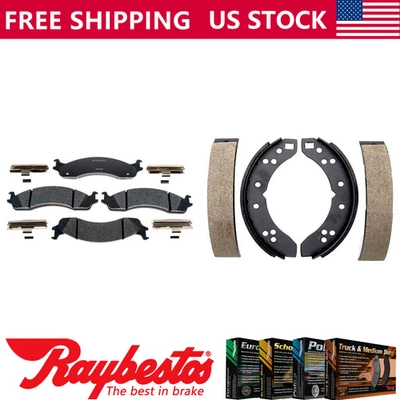 Kit pastillas de freno y zapatas de freno delanteras traseras metálicas para Ford E-250 2003-2006 Foto 1 de 4