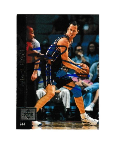 Autographed Signed DON MacLEAN New Jersey Nets 1997-98 Upper Deck card #261 wCOA - Image 1 of 1