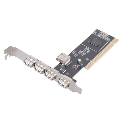 4 Ports PCI to USB 2.0 Adapter Controller Card 480Mbps for Windows ME XP 2000 98 - Image 1 of 4
