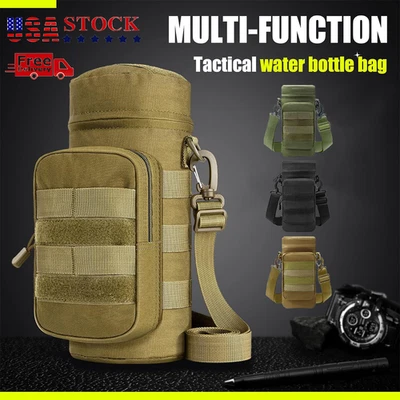 Bolsa de agua militar soporte táctico senderismo hervidor equipo Molle paquete bolsas Foto 1 de 4