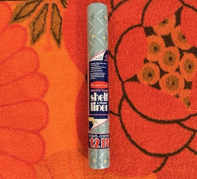 Forro de estante y cajón Rubbermaid vintage azul 12 x 10 pies 1983 nuevo sellado nuevo de stock Foto 1 de 3