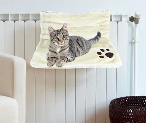 NEU KATZENKÄTZCHEN HAUSTIER HÄNGEND KÜHLER BETT WARMVLIESKORB WIEGE HÄNGEMATTE - Bild 1 von 18