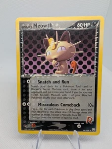 Rocket's Meowth Uncommon Team Rocket Returns 46/109 Pokemon Tcg Card LP - Imagen 1 de 6