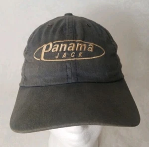 Panama Jack Made In USA Stretch Fit Hat Cap Embroidered Distressed 2 Toned Blue - Picture 1 of 12
