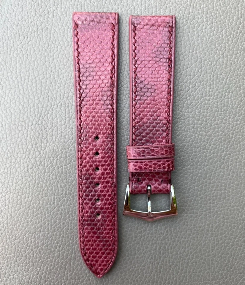 粉红色正品蛇纹皮革表带 s 14 1516 18 19 20 21 22 23 24 25 26 — 第 1/4 张图片