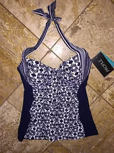 Profile by Gottex Tankini Badeanzug Top Damen 34D Cote d'Azur UW BH Tasse neu mit Etikett $ 98 - Bild 1 von 5
