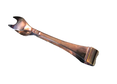 Robbe & Berking Rosenmuster Zuckerzange 150 versilbert teilvergoldet 17g 26802 - Bild 1 von 4