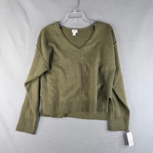 Auden Sleepwear Sweater Womens Small Olive Green Soft Cozy Lounge Comfort Basic - Picture 1 of 10