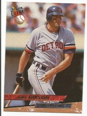 KIRK GIBSON 1993 FLEER ULTRA CARD NM-MT+ CONDITION - Image 1 of 2