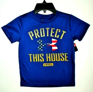 BOYS UNDER ARMOUR...SIZE 4...HEAT-GEAR T-SHIRT....STAYS COOL/DRY...NEW w/t TAGS - Picture 1 of 2