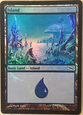 Mark Tedin Foil Island  #291 X1 Mirrodin Mtg Magic the Gathering