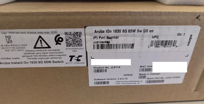 New HPE Instant On PoE JL811A #ABA switch 1830 8G PoE 65W - Ships Today! - Image 1 of 4