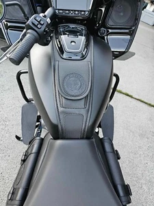 Indian PURSUIT, CHALLENGER BLACK st. Gas Tank Bag BIB For  20-25 AJ_BAGGERS - Picture 1 of 11