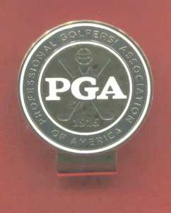 New 1 1/4" - Professional Golfers Association of America - Magnetized Hat Clip - Picture 1 of 2