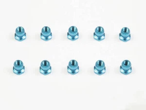 Tamiya 53869 5mm Aluminum Short Ball Nut (Blue/10 Pcs.), (TT02R/TA07/XV01/M07) - Picture 1 of 2