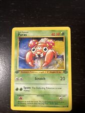 First Edition Paras 59/64 Jungle Set Pokémon Card 1999 WOTC MP