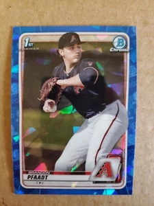 2020 Bowman Chrome Sapphire #BD-171 BRANDON PFAADT RC 1st Bowman Dbacks !! - Picture 1 of 2