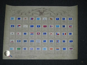 50 STATES POSTMARKED 1976 STATE FLAG LTD ( NUMBERED ) COLLECTION NEW CONDITION - Picture 1 of 1