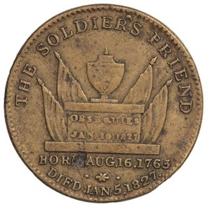 Ficha/medalla de la muerte del duque de york de 1827 - Imagen 1 de 2